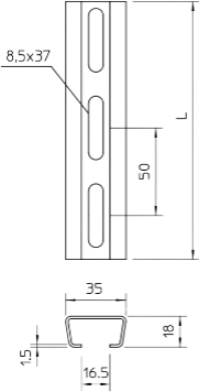 1119696 OBO Bettermann DIN Rails Image 3