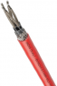 Polymer compound train cable UNIRAIL S 50264-3-2 600V MMS FR 2 x 1.5 mm², shielded, red