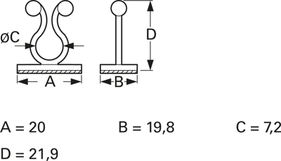 6558AA00AS fastpoint Cable Holders Image 2