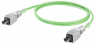 PROFINET cable, RJ45 plug, straight to RJ45 plug, straight, Cat 5, SF/UTP, PUR, 1 m, green