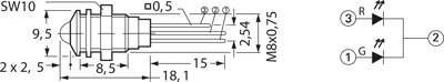 2665.8301 Mentor Signal Lamps, Indicators, Arrays Image 2