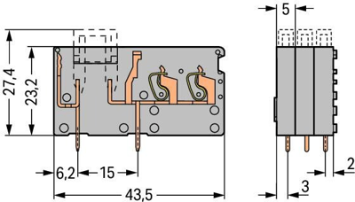 742-161 WAGO PCB Terminal Blocks Image 2