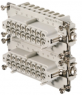 Socket contact insert, 6, 16 pole, equipped, push-in, with PE contact, 1875740000