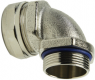 90° hose fitting, PG11, brass, nickel-plated, IP67, metal