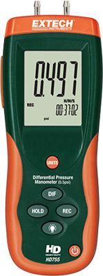 HD755 Extech Anemometers, Gas and Pressure Measuring Instruments