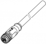 Sensor actuator cable, M12-cable socket, straight to open end, 4 pole, 0.7 m, PVC, purple, 21348900486007
