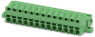 Pin header, 13 pole, pitch 5.08 mm, straight, green, 1808831