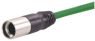 Sensor actuator cable, M17-cable socket, straight to open end, 17 pole, 5 m, PUR, black, 2 A, 21375200F02050