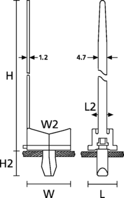 152-11409 HellermannTyton Cable Holders