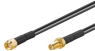 Coaxial Cable, RP-SMA jack (straight) to RP-SMA plug (straight), 50 Ω, LMR 195, grommet black, 2 m, 51676