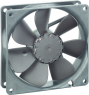 DC axial fan, 12 V, 92 x 92 x 25 mm, 72 m³/h, 28 dB, ball bearing, ebm-papst, 3412 NME