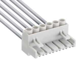 Screw terminal clamp, 2 pole, 0.2-4.0 mm², white, screw connection, 10 A