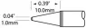 STP-CN10 METCAL Soldering tips, desoldering tips and hot air nozzles