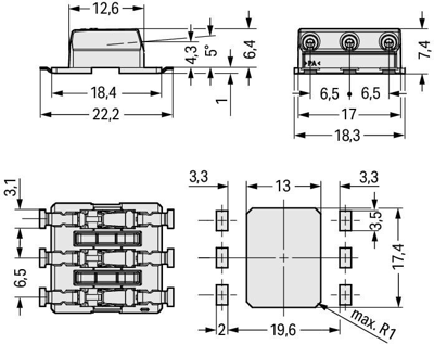 2070-453/998-406 WAGO PCB Terminal Blocks Image 3