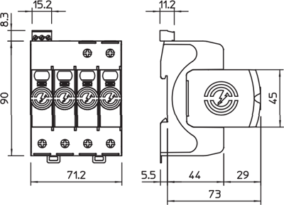 5095284 OBO Bettermann Overvoltage Protection Image 2