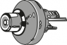 RCA chassis socket, Cincheinbaubuchse, löten, Einbaumontage