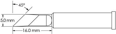 GT6-KN0050S METCAL Soldering tips, desoldering tips and hot air nozzles