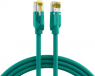 Patch cable, RJ45 plug, straight to RJ45 plug, straight, Cat 6A, S/FTP, LSZH, 15 m, green