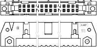 102142-9 AMP FFP/FPC Connectors, ZIF Connectors