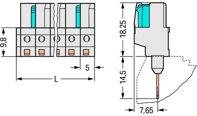 722-140/005-000 WAGO PCB Connection Systems Image 2