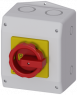 Emergency stop load-break switch, Rotary actuator, 3 pole, 63 A, 690 V, (W x H x D) 146 x 199 x 149 mm, front mounting, 3LD2565-0TB53