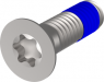 Assembly Parts for Rugged Components, Screw,Countersunk, Torx w/Thread-locking Compound, M4x14