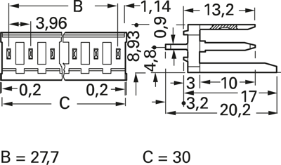 280612-1 AMP PCB Connection Systems