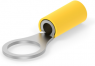 Insulated ring cable lug, 2.62-6.64 mm², AWG 12 to 10, 10 mm, M10, yellow