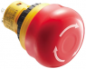 Emergency stop, Turn/pull release, mounting Ø  16 mm, unlit, 125 V, 2 Form B (N/C), AB6E-3BV02PRM