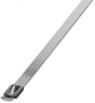 Cable tie, stainless steel, (L x W) 520 x 7.9 mm, bundle-Ø 152 mm, silver, UV resistant, -80 to 538 °C