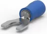 Insulated forked cable lug, 1.25-2.0 mm², AWG 16, M3.5, blue