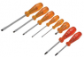 Screwdriver kit, PZ1, PZ2, 3 mm, 4 mm, 6 mm, 6.5 mm, 7 mm, 8 mm, Pozidriv/slotted, T4999B