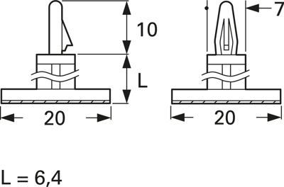 6167AA00AS fastpoint PCB Fasteners Image 2