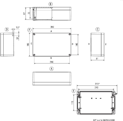 0573600000 Weidmüller General Purpose Enclosures Image 2