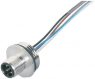 Sensor actuator cable, M12-flange plug, straight to open end, 12 pole, 0.2 m, 1.5 A, 76 0431 0111 00012-0200