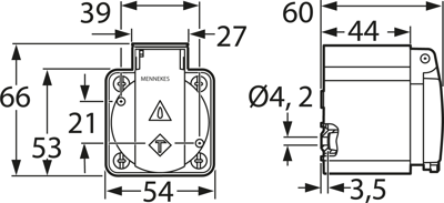 10081 Mennekes Sockets, Device Sockets Image 2