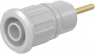 4 mm socket, round plug connection, mounting Ø 12.2 mm, CAT III, CAT IV, white, 23.3130-29