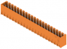 Pin header, 21 pole, pitch 3.5 mm, straight, orange, 1621830000