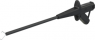 Clamp test probe, black, max. 2.5 mm, L 155 mm, CAT III, socket 4 mm, 24.0227-21