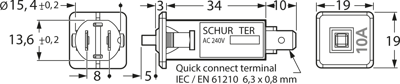 4404.0008 SCHURTER Device Circuit Breakers Image 2