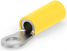 Insulated ring cable lug, 3.0-5.2 mm², AWG 12 to 10, 5 mm, yellow