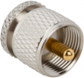 Coaxial adapter, 50 Ω, UHF plug to SMA socket, straight, 242109