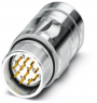 Plug, M23, 16 pole, solder connection, SPEEDCON locking, straight, 1620128