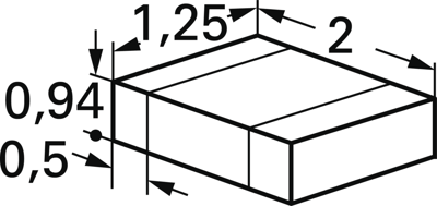 08055C102KAT2A AVX Ceramic Capacitors Image 2