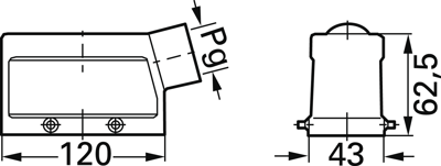 09340100501 Harting Housings for HDC Connectors