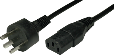 DK/3EL-H05VVF3G100-C13/2,50M SW9005 FELLER Power Cords