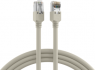 Patch cable, RJ45 plug, straight to RJ45 plug, straight, Cat 5e, S/UTP, PVC, 0.5 m, gray