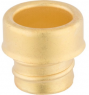 Straight hose fitting, 17 mm, brass, metal