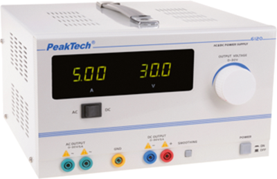 P 6120 PeakTech Bench Power Supplies and Loads