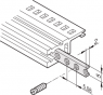 Horizontal Rails Threaded Insert, M2.5, 20 HP